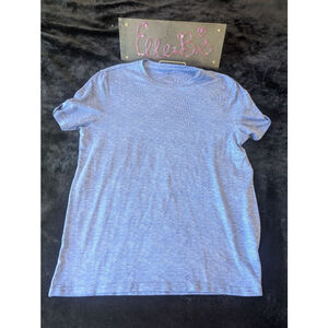 EUC APT 9 Blue Heathered Mens Seriously Soft Crew Neck Tee L